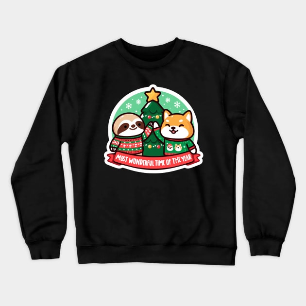 Most Wonderful Time Of The Year Crewneck Sweatshirt by Plushism